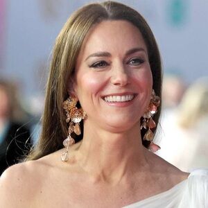 ZARA Cascading Flowers Princess Kate Statement Earrings Goldtone